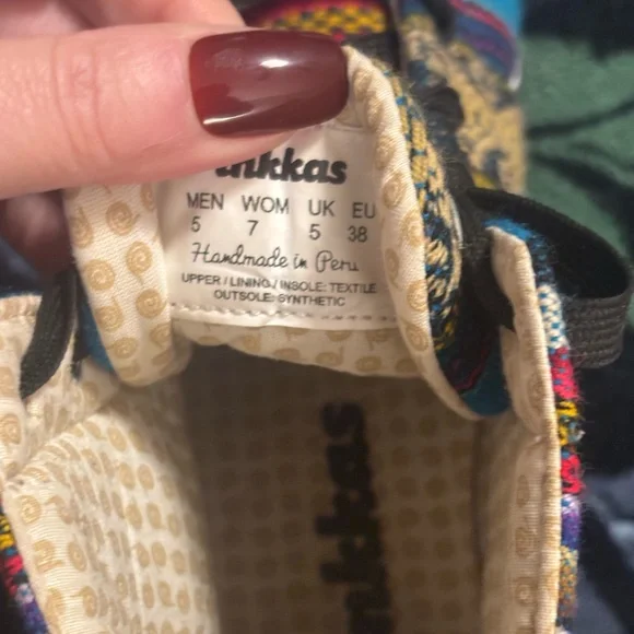 Inkkas Multicolor Striped High-Top Sneakers Handmade In Peru - Picture 10 of 12